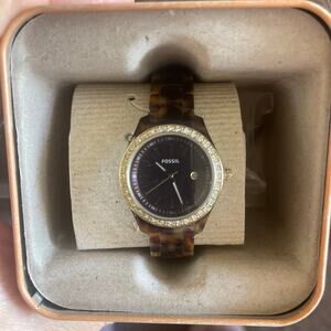 Fossil Watch tortoise shell resin band